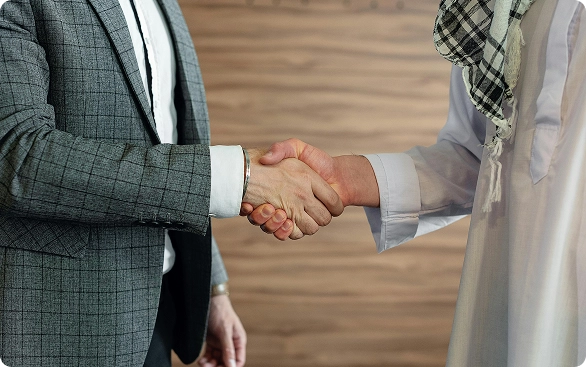 Business handshake
